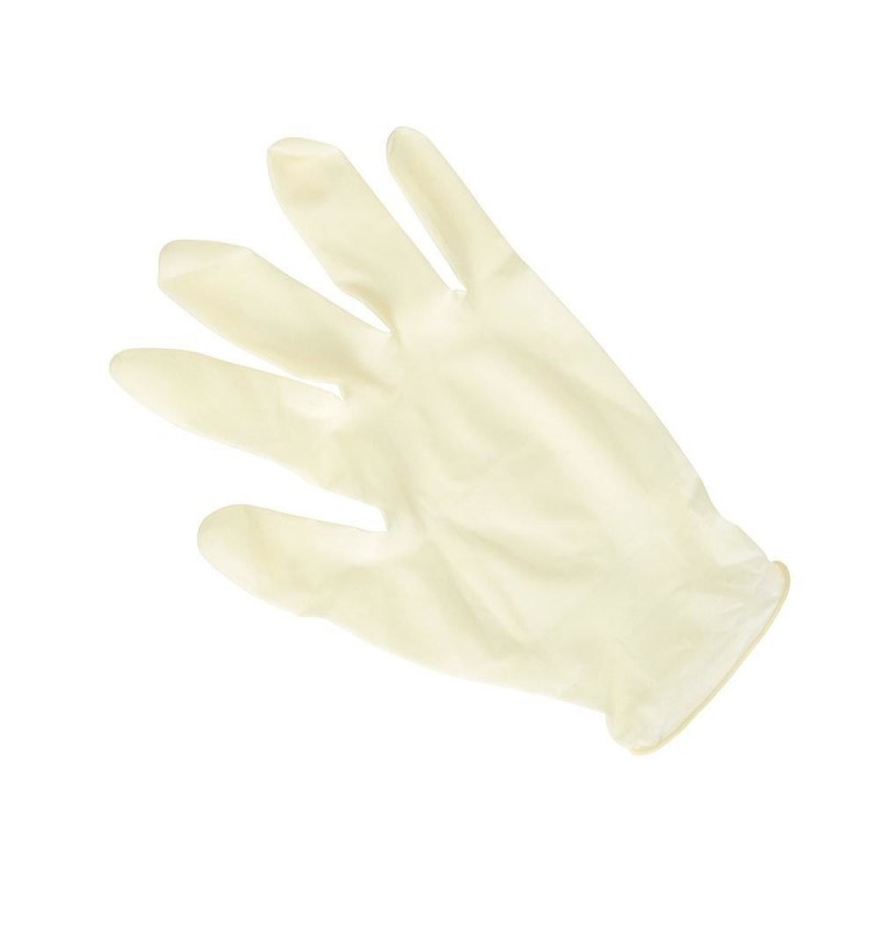 Guantes Desechables Látex Sintetico Talla 7 Caja 100 Unidades