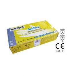 Guantes Desechables Látex Sintetico Talla 7 Caja 100 Unidades