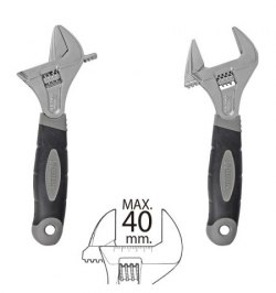Llave Ajustable Gran Apertura 40 mm. medida 8"
