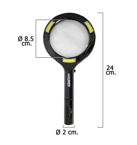 Lupa Con Led 2,5 Aumentos