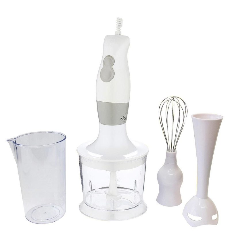Batidora 250 / 300 W. 2 Velocidades Con Vaso, Triturador y Varillas