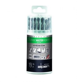 Estuche Brocas Alpen Hss Sprint Master  19 Piezas