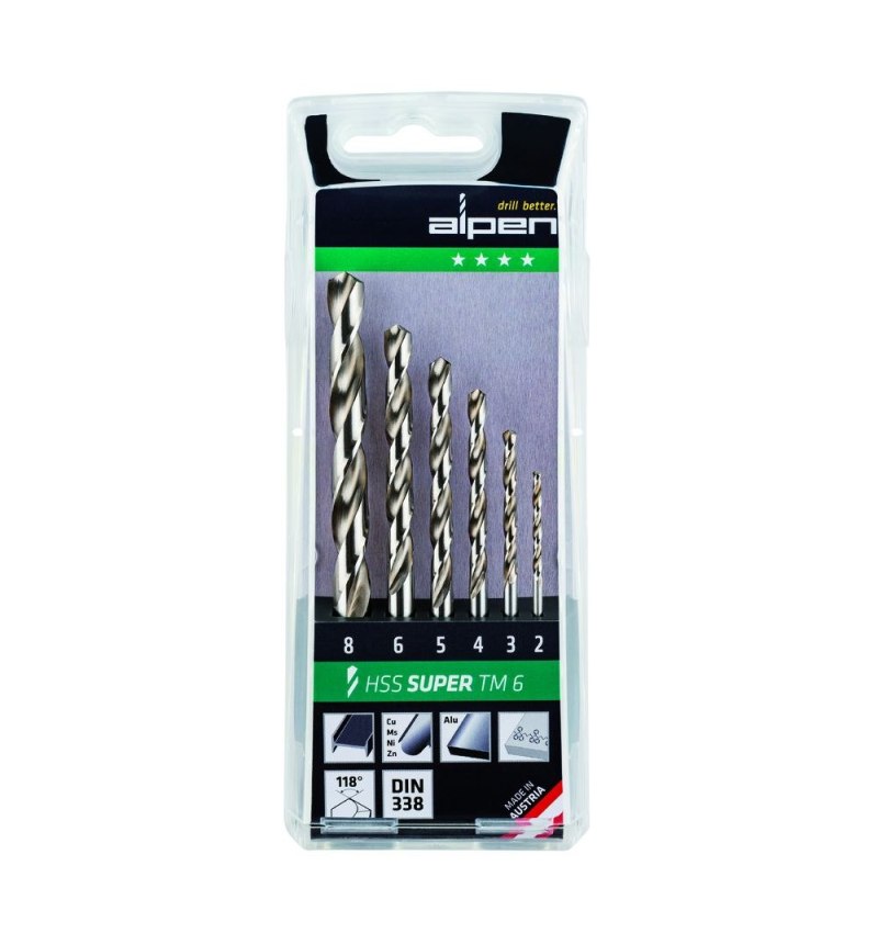 Estuche Brocas Alpen Hss Pro    6 Piezas