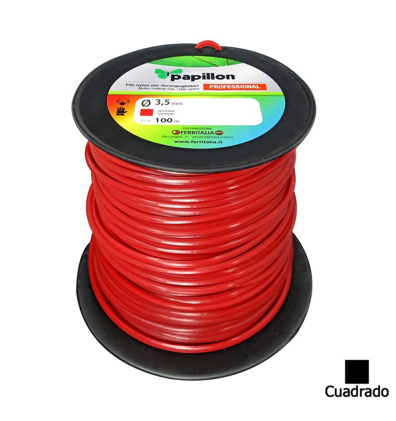 Hilo Nylon Cuadrado Profesional  Ø 3,5mm (Bobina 100 Metros)