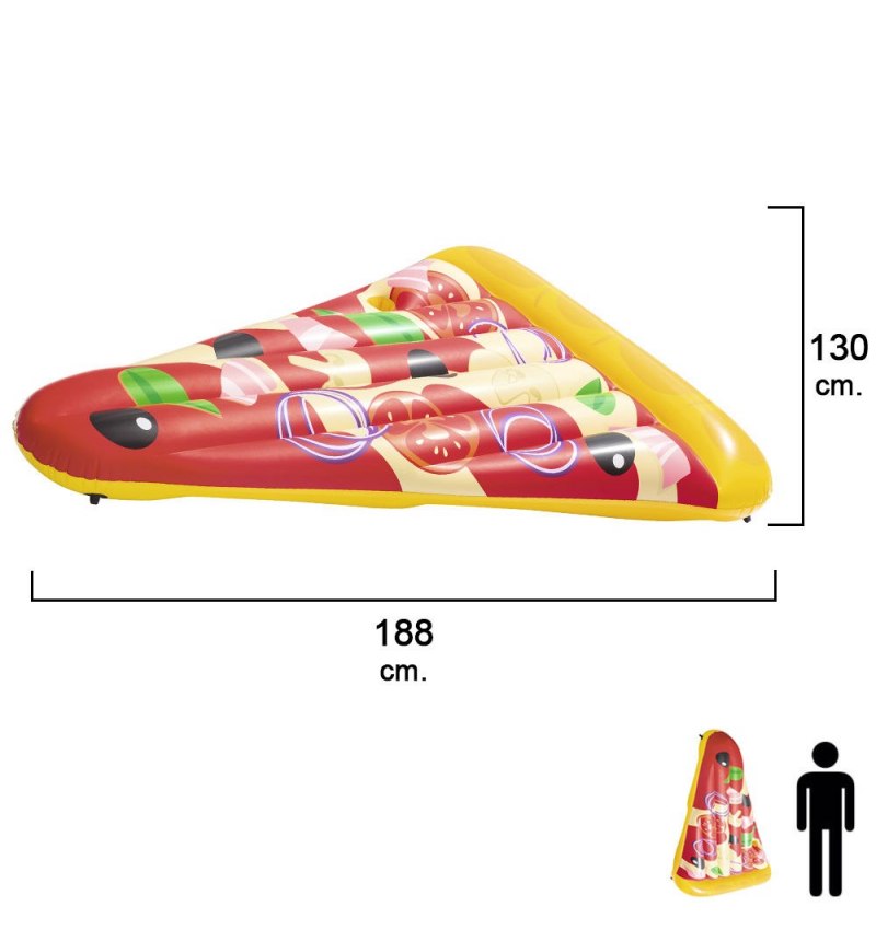 Flotador Trozo Pizza Gigante 188x130 cm