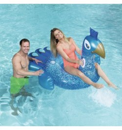 Flotador Pavo Real Gigante 198x164 cm.