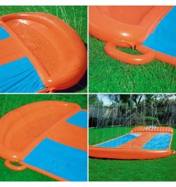 Pista Deslizamiento Triple Con Rampa 5,49 metros