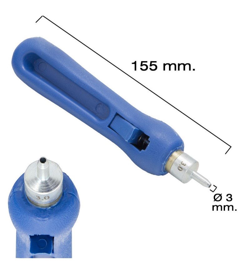 Punzon Para Tubos de Riego / Goteros / Goteos Ø 3 mm.