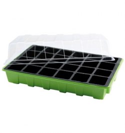 Semillero Germinación Invernadero 24 Compartimentos Con Bandeja Anti Goteo Sets De 3 Piezas Siembra / Germinacion de plantas