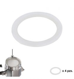 Junta Goma Silicona Cafetera Aluminio Classic / Inducción 12 Tazas (4 Unidades)