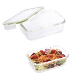 Recipiente Hermetico Cristal Rectangular 1200 ml. 20.4 x 15.4 x 7 (alt) cm. Recipiente Hermetico Cristal Rectangular 1200 ml. 20.4 x 15.4 x 7 (alt) cm.