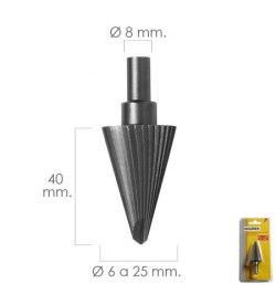 Fresa Conica Hss Ø 6-25 mm. Para Taladro / Fresadora
