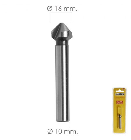 Fresa Vaciadora HSS Ø 16 mm. Para Taladro / Fresadora