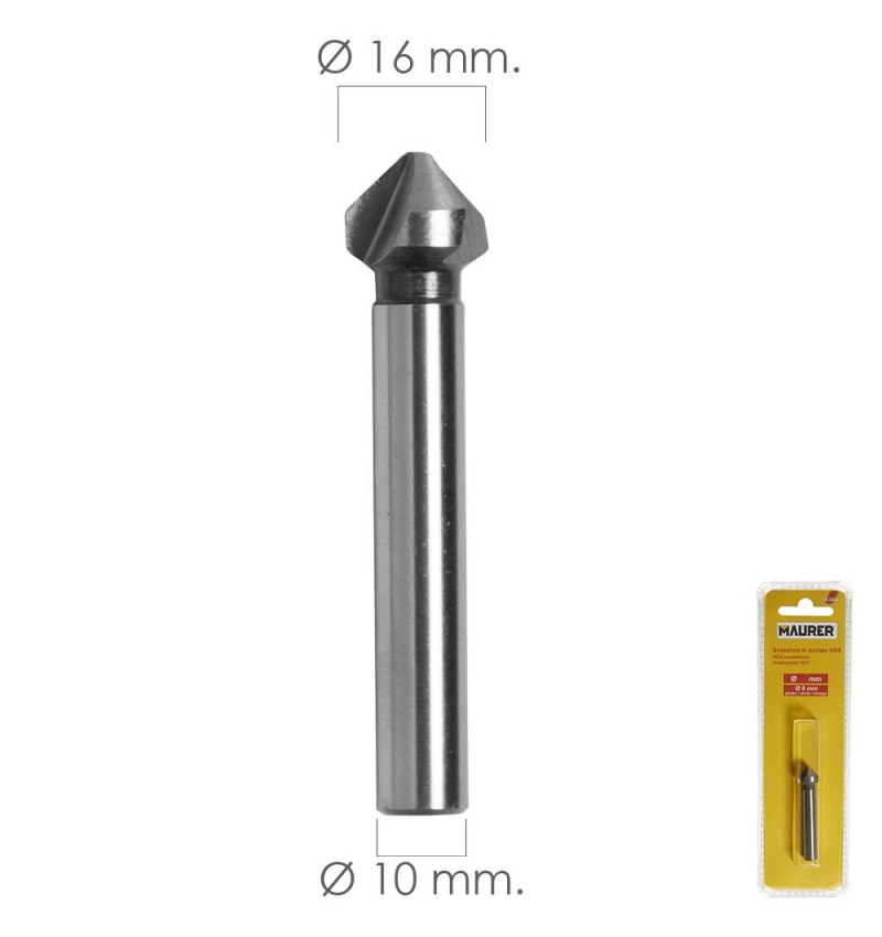 Fresa Vaciadora HSS Ø 16 mm. Para Taladro / Fresadora