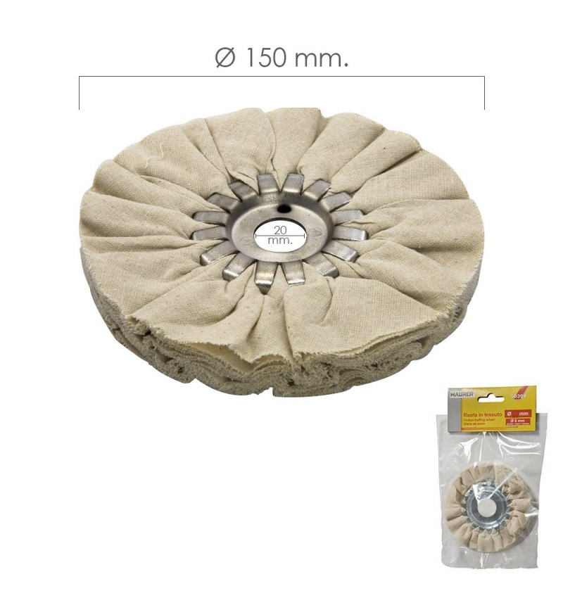 Disco Pulidor Tela Para Amoladora / Esmeriladora Ø 150 mm.
