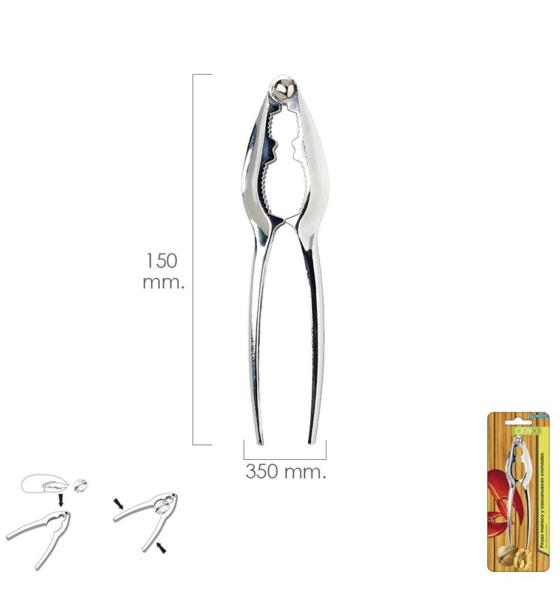 Pinzas Marisco y Cascanueces Cromadas