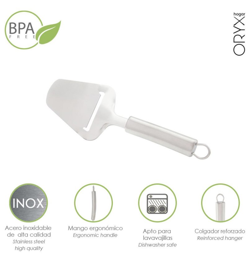 Cortador De Queso Acero Inoxidable 8 x 23 (Alt) cm.