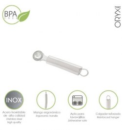 Vaciador De Frutas y Verduras Acero Inoxidable 3 x 19 (Alt.) cm.