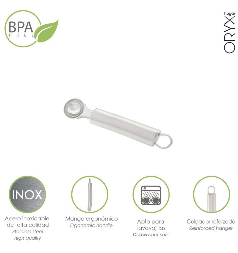 Vaciador De Frutas y Verduras Acero Inoxidable 3 x 19 (Alt.) cm.