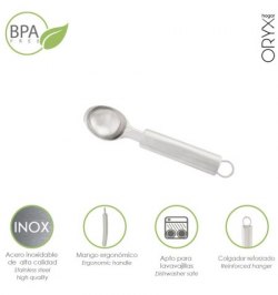 Cuchara Para Helados Acero Inoxidable 4 x 21,5 (Alt) cm.