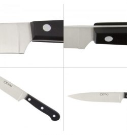 Cuchillo Grenoble Verduras Hoja Acero Inoxidable 15 cm. Negro