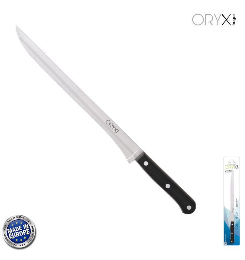 Cuchillo Grenoble Jamonero Hoja Acero Inoxidable 25 cm. Negro