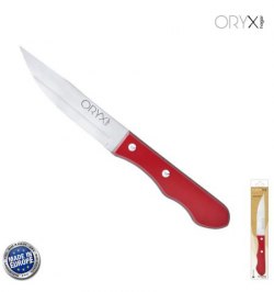 Cuchillo Chuleton Extra 13 cm. Mango Color Rojo