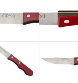 Cuchillo Chuleton Extra 13 cm. Mango Color Rojo