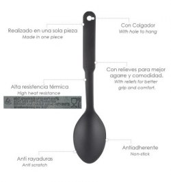 Cuchara Cocina Nylon Basic 30,5 x 7 cm.