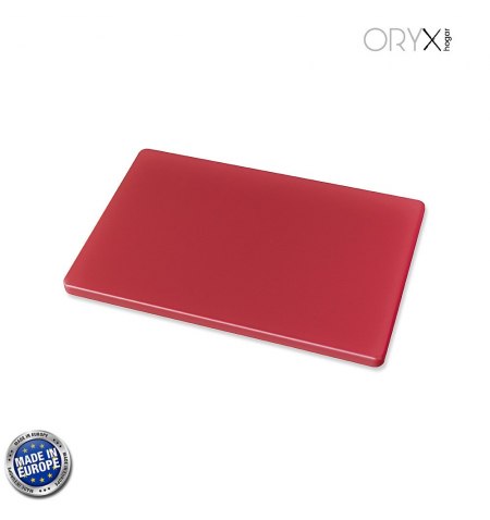 Tabla Cortar Polietileno 30x20x1,5 cm.  Color Rojo