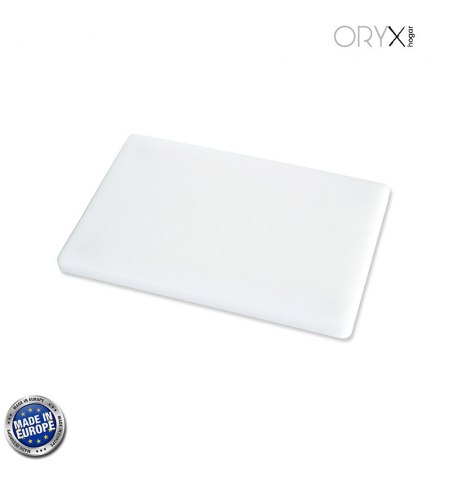 Tabla Cortar Polietileno 30x20x1,5 cm.  Color Blanco