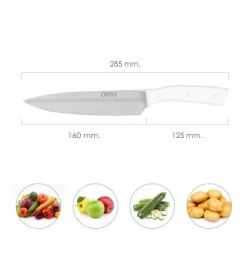 Cuchillo Alaska Verduras Hoja Acero Inoxidable 16 cm. Blanco Cuchillo Alaska Verduras Hoja Acero Inoxidable 16 cm. Blanco