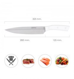 Cuchillo Alaska Cocinero / Chef Hoja Acero Inoxidable 20 cm. Blanco