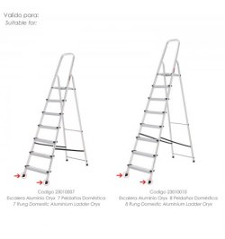 Contera Escaleras Aluminio Oryx Delantera de 7 y 8 Peldaños