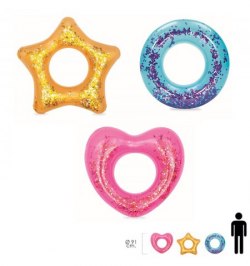 Flotador Rosco Purpurina Colores Surtidos Ø 91 cms.