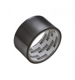 Cinta Adhesiva Aluminio Negra 48 mm. x  10 m. 66 micras