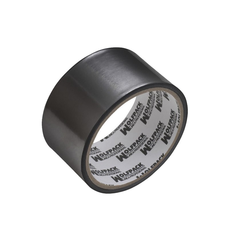 Cinta Adhesiva Aluminio Negro 48 mm. x  5 m. 66 micras