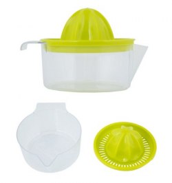 Exprimidor Zumo Manual Frutas Con Jarra Plástico Ø 12 x 11 cm.