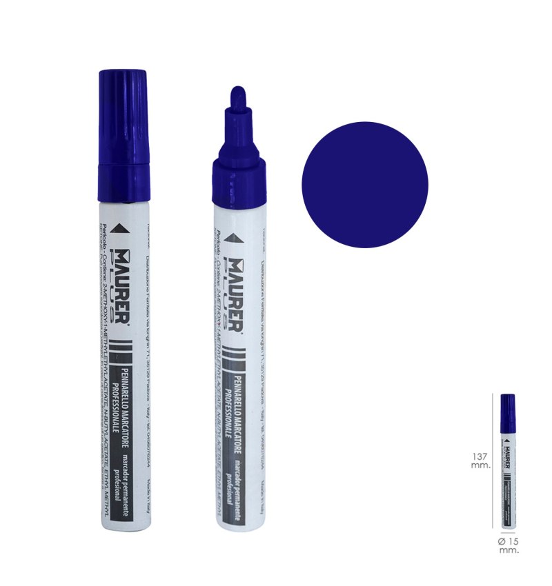 Rotulador Marcador Obra Profesional Pintura Permanente Azul Oscuro