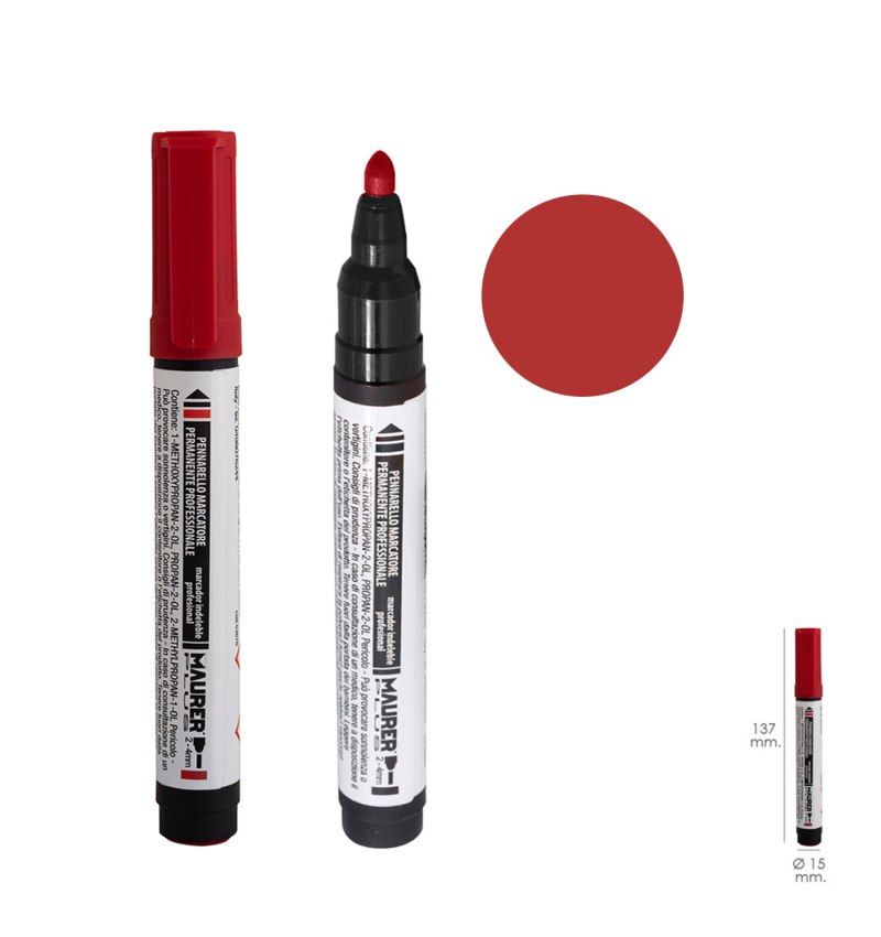 Rotulador Permanente Profesional Rojo