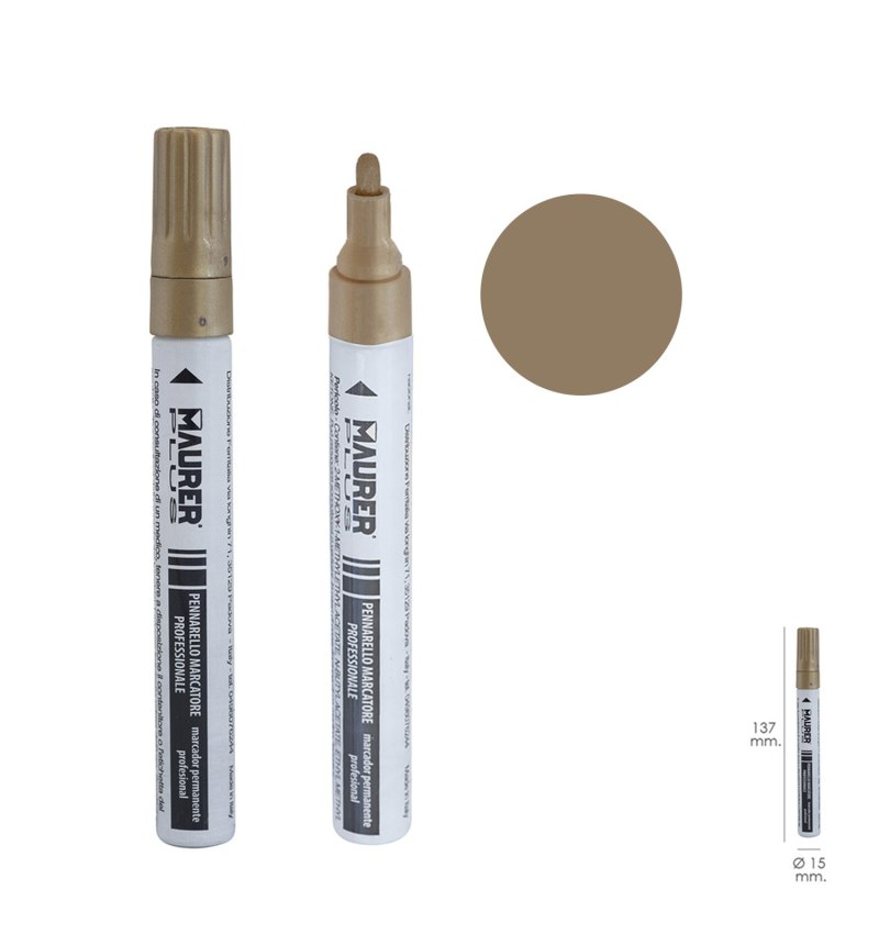 Rotulador Marcador Obra Profesional Pintura Permanente Oro