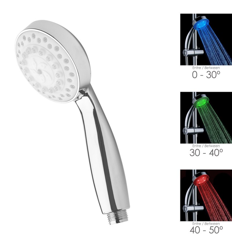 Maneral Ducha Led Indicador Temperatura Ø 11 cm.