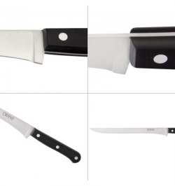 Cuchillo Grenoble Jamonero Hoja Acero Inoxidable 25 cm. Negro