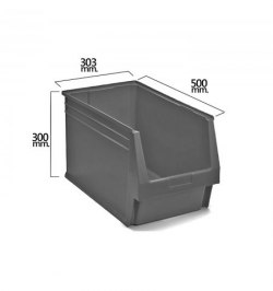 Gaveta Apilable Gris Nº59 500x303x300 mm. (5/6)