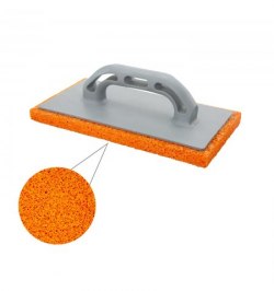 Talocha Espuma Naranja Mango De Fibra 14x28 cm. Acabado Grueso