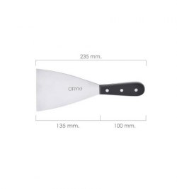 Espatula Cocina Grenoble Acero Inoxidable 9 cm. Negro