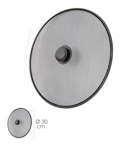 Tapa Anti Salpicaduras Sarten Acero Ø 30 cm. Negro.