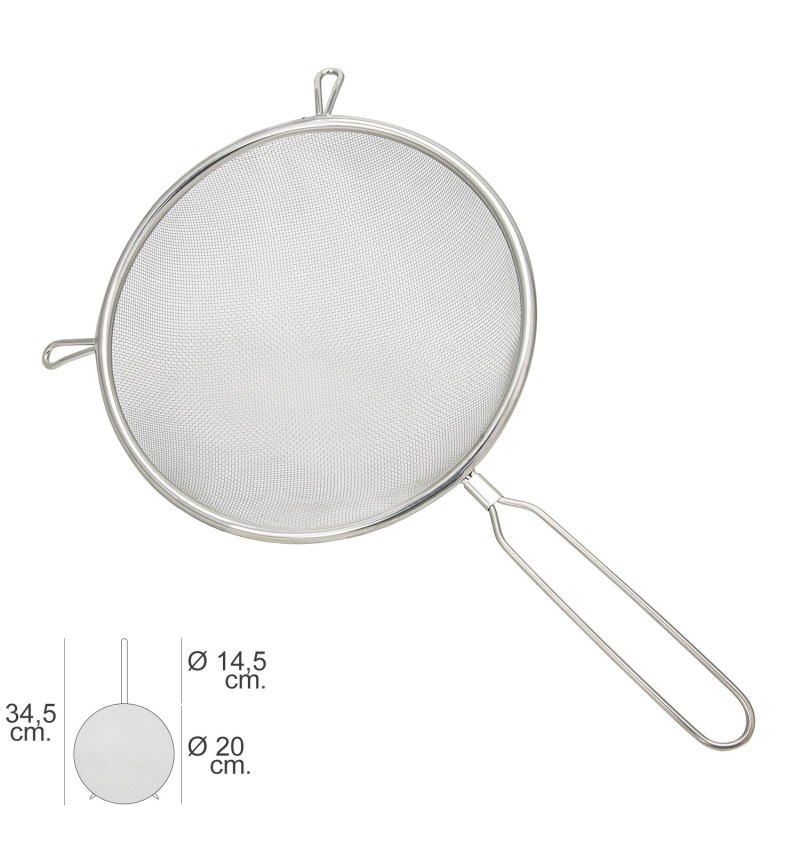 Colador Acero Inoxidable Basic Ø 20 x 34,5 (Alt.) cm.