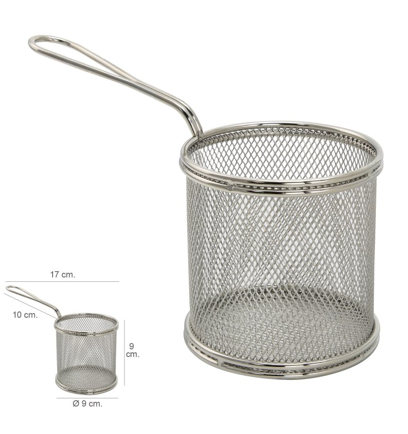Cesta Freir Mini Ø 9 cm. Acero Inoxidable Con Mango