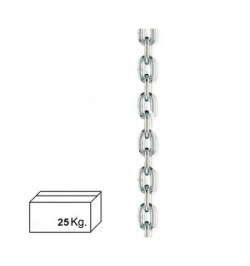 Cadena Zincada  4 mm. (Caja 25 kg.)